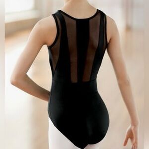 Balera Women’s Tank Leotard With Mesh Back Panels & Pinch Front, Size M